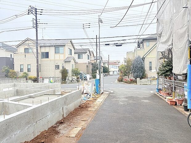 北側道路の様子