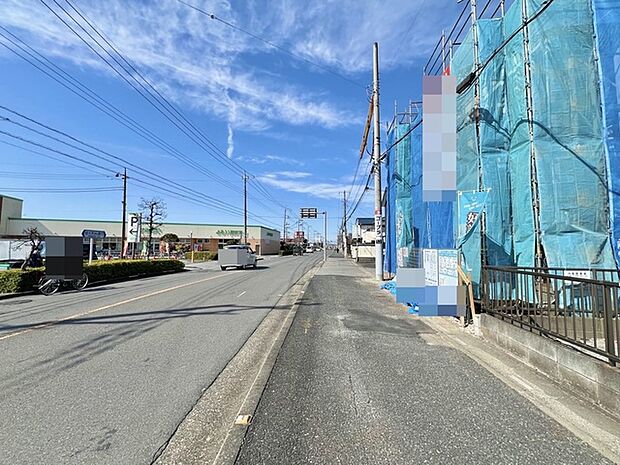 南道路に面した住まいは、お客様の自慢になるかも知れません。