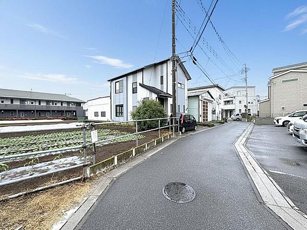 のどかな田園風景と落ち着いた住環境が調和する、心穏やかに過ごせる穏やかな街並みです。