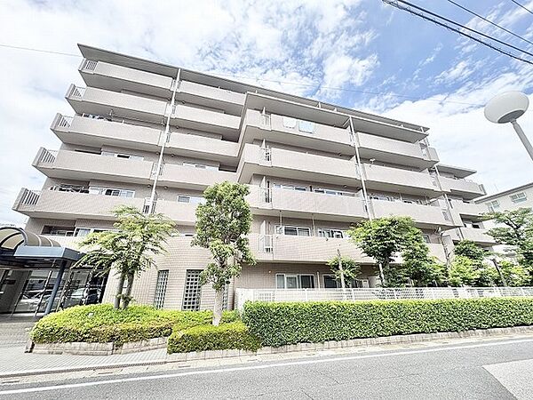 青空に映える端正な佇まいが、街並みに落ち着きと安心感をもたらす住まいです。