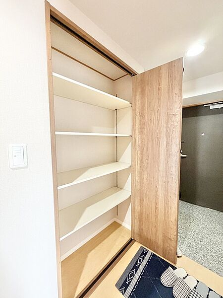 全居室はもちろん、共用スペース収納もあり、すっきり片づけて広く使えます。