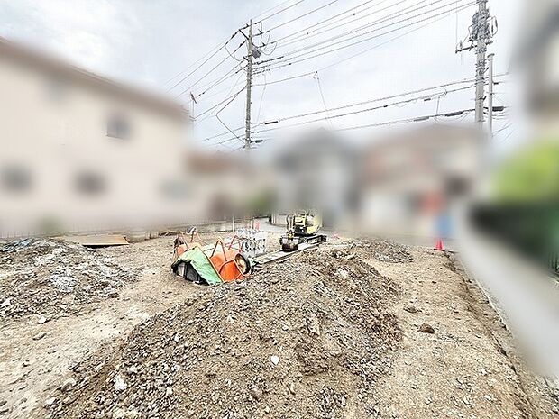 これから始まる暮らしの創造に向けて、まっさらな状態で可能性を秘めた土地の表情です。