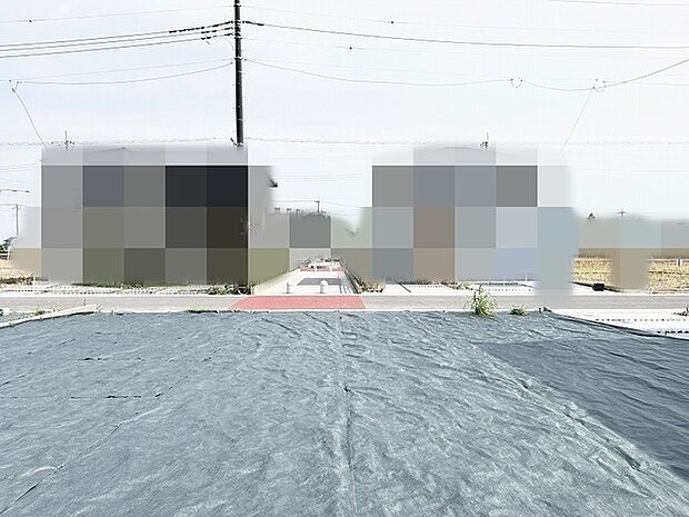 周囲に遮るもののない広々とした敷地で、穏やかな暮らしを思い描ける開放感のある環境です。