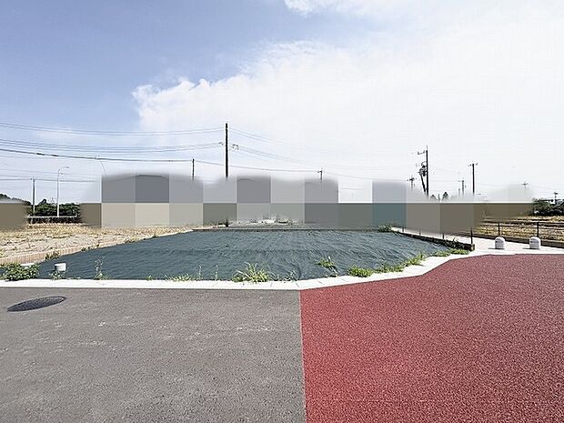 空が広く見渡せる開放的な環境で、日々の暮らしに心地よいゆとりと落ち着きをもたらす広々とした空間です。