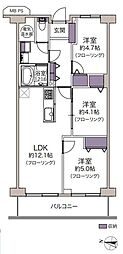 ウインザーハイム草加 3LDKの間取図画像
