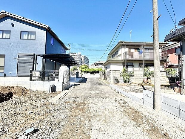 澄んだ青空が広がり穏やかな時間が流れる落ち着いた住環境
