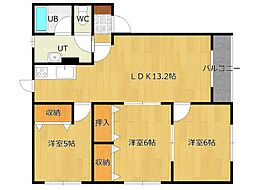 間取図画像 2LDK