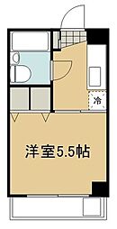 第3三栄ビル 2階1Kの間取り