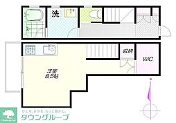 コート四季 1階ワンルームの間取り