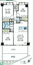 ラコント調布柴崎 1階3LDKの間取り