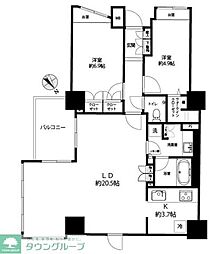グローリオ蘆花公園テラス棟 7階3LDKの間取り