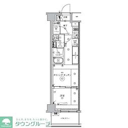 ニューミラ明大前 2階1DKの間取り