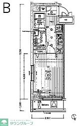 ＭＡＸＩＶ調布国領 2階1Kの間取り