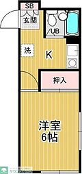 間取図画像 1K