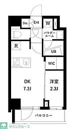 アジールコート桜上水 4階1DKの間取り
