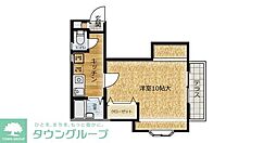 プリメーラI 1階1Kの間取り