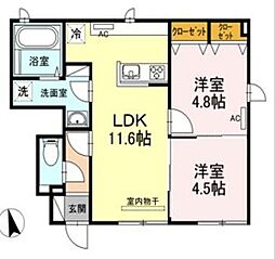 間取図画像 2LDK