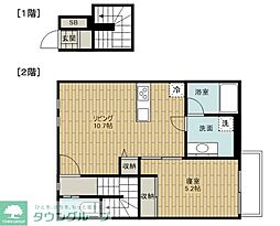 世田谷区八幡山3丁目アパート 1LDKの間取図画像
