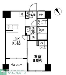 CRESTCOURT世田谷松原 1LDKの間取図画像