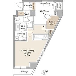 ARKMARK上北沢 1LDKの間取図画像