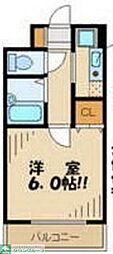 サンテミリオン芦花公園 1Kの間取図画像