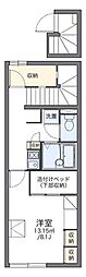 レオパレスヴィラージュ 1Kの間取図画像