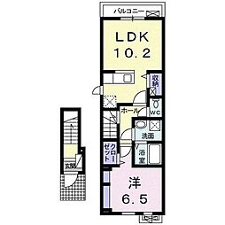 カーサ・ドマーニ1 1LDKの間取図画像