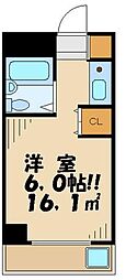 メゾン久我山 ワンルームの間取図画像