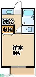 ハルコーポ 1Kの間取図画像