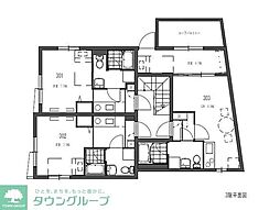 世田谷区給田4丁目マンション 1LDKの間取図画像