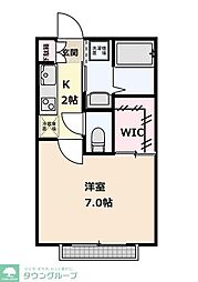 ディアナ千歳台 1Kの間取図画像