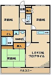 サン・レジデンス 3LDKの間取図画像