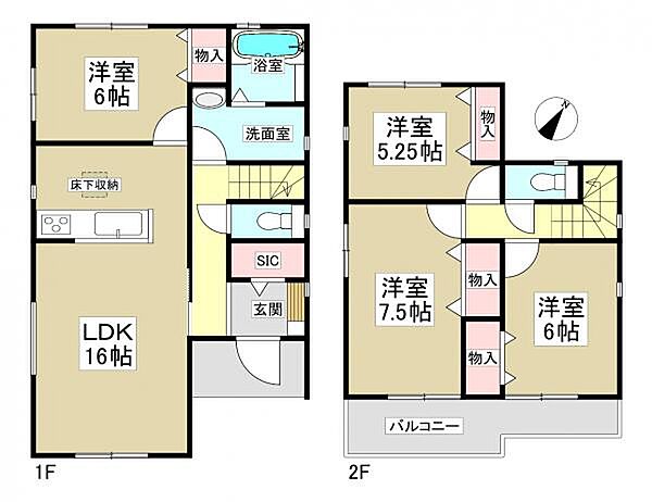間取りを拡大表示