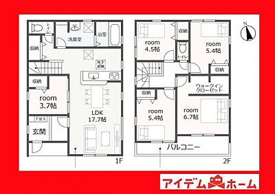 間取り:2号棟間取り 間取り:2号棟間取り