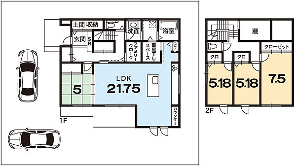 ミサワホーム新築プラン「蔵のある家」建延122.55m2・建物価格：5230万円
