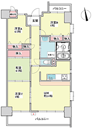ライオンズマンション姫路市役所前 4LDKの間取図画像