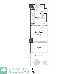 サムティレジデンス浦安 1階1Kの間取り