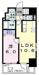 ロジュマン　ベル 7階1LDKの間取り