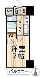 ＧＲＡＺＩＡ南砂町 6階1Kの間取り