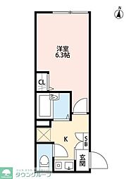 Letizia(レティシア） 1階1Kの間取り