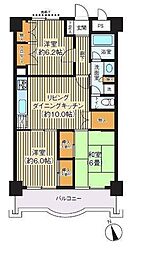 フジマンション第2 3階3LDKの間取り
