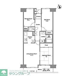 コンフォリア北葛西 1階2SLDKの間取り