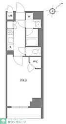 KDXレジデンス豊洲 1Kの間取図画像