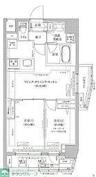 ティモーネプレミアムノルド亀戸 2LDKの間取図画像
