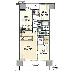 間取図画像 3LDK
