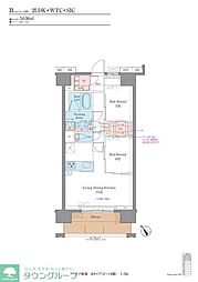江戸川区松江2丁目マンション 2LDKの間取図画像