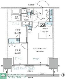 江東区大島4丁目マンション 2LDKの間取図画像