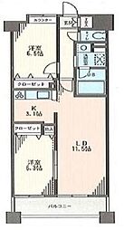 フェリーチェ 2LDKの間取図画像