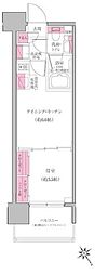レジディア門前仲町プレイス 1DKの間取図画像