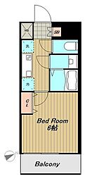 ミュプレ浦安 1Kの間取図画像